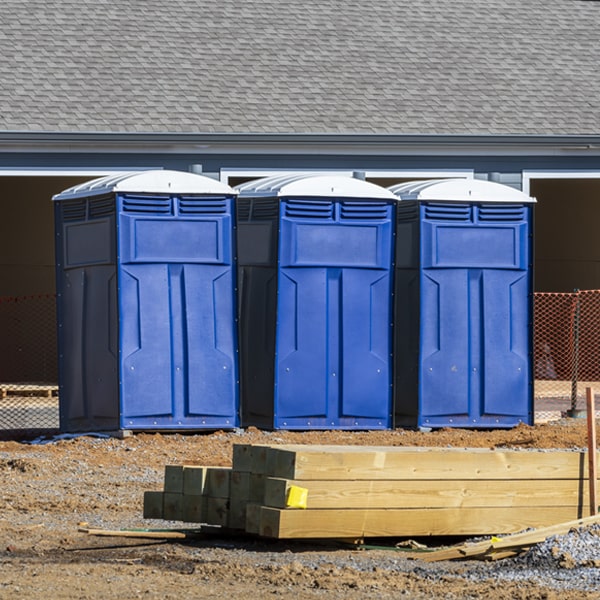 how often are the porta potties cleaned and serviced during a rental period in Poinciana Florida